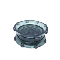 63mm 2 layers plastic acrylic herb grinder tobacco smoke crusher for hookah shisha glass pipe water pipe accessories