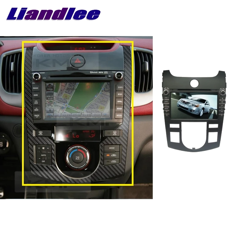 Liandlee для Kia CERATO FORTE Auto Air 2008 ~ 2013 LiisLee Автомобильный мультимедийный телевизор DVD gps