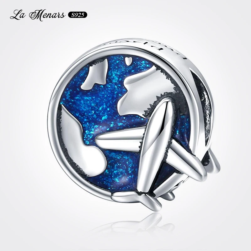 

Global Travel Bead Charms Fit Original Pandora Charm Bracelet Genuine 925 Sterling Silver Women Jewelry DIY Making Holiday Gifts