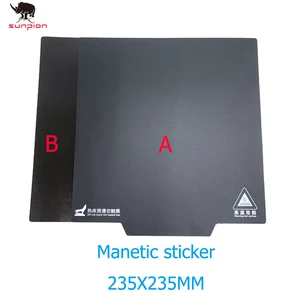 creality 3d ender 3 magnetic build surface plate sticker pads ultra flexible removable 3d printer heated bed cover 235235mm free global shipping