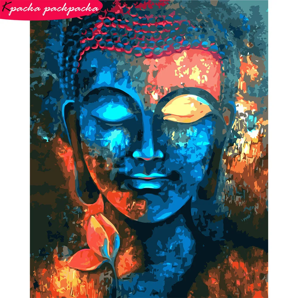 

Frame Buddha Paintings By Numbers Set No Frame Oil Painting By Numbers 40x50cm 28 Colors Zero Basic Gift Diff:4 Stars VA-2094