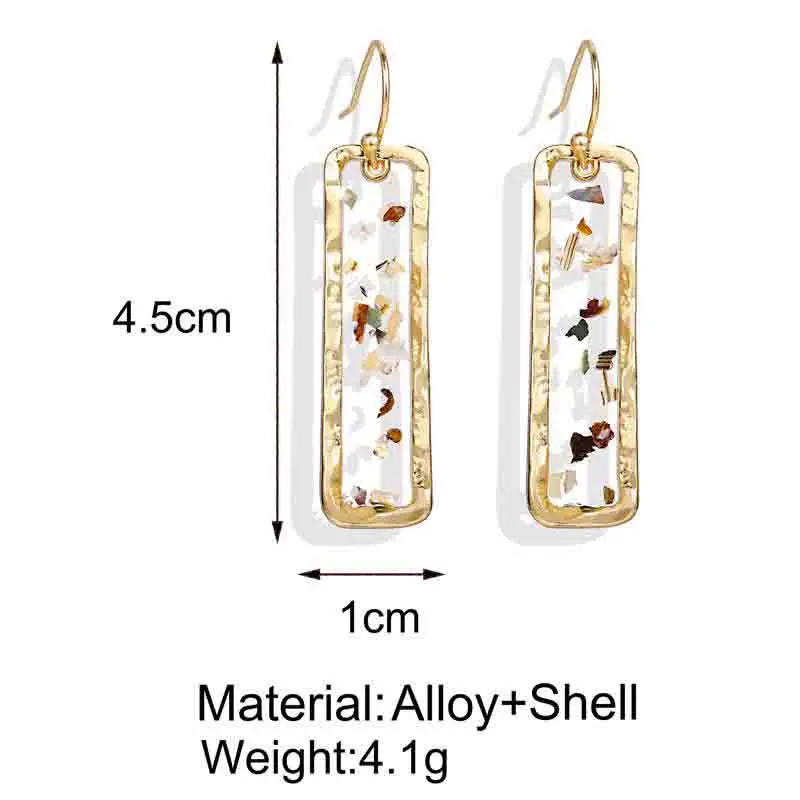 Винтажные богемные разноцветные акриловые серьги-подвески для женщин и девочек