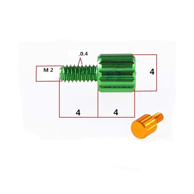 Винты с регулируемой ручкой из алюминиевого сплава м2 5 шт. высокой головкой