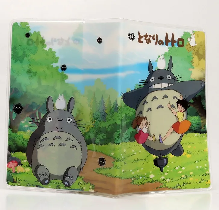 1 шт. Kawaii Totoro мультяшная Обложка для паспорта для детей милый держатель для банковской кредитной карты водонепроницаемый Дорожный Чехол для билетов Сумка для документов