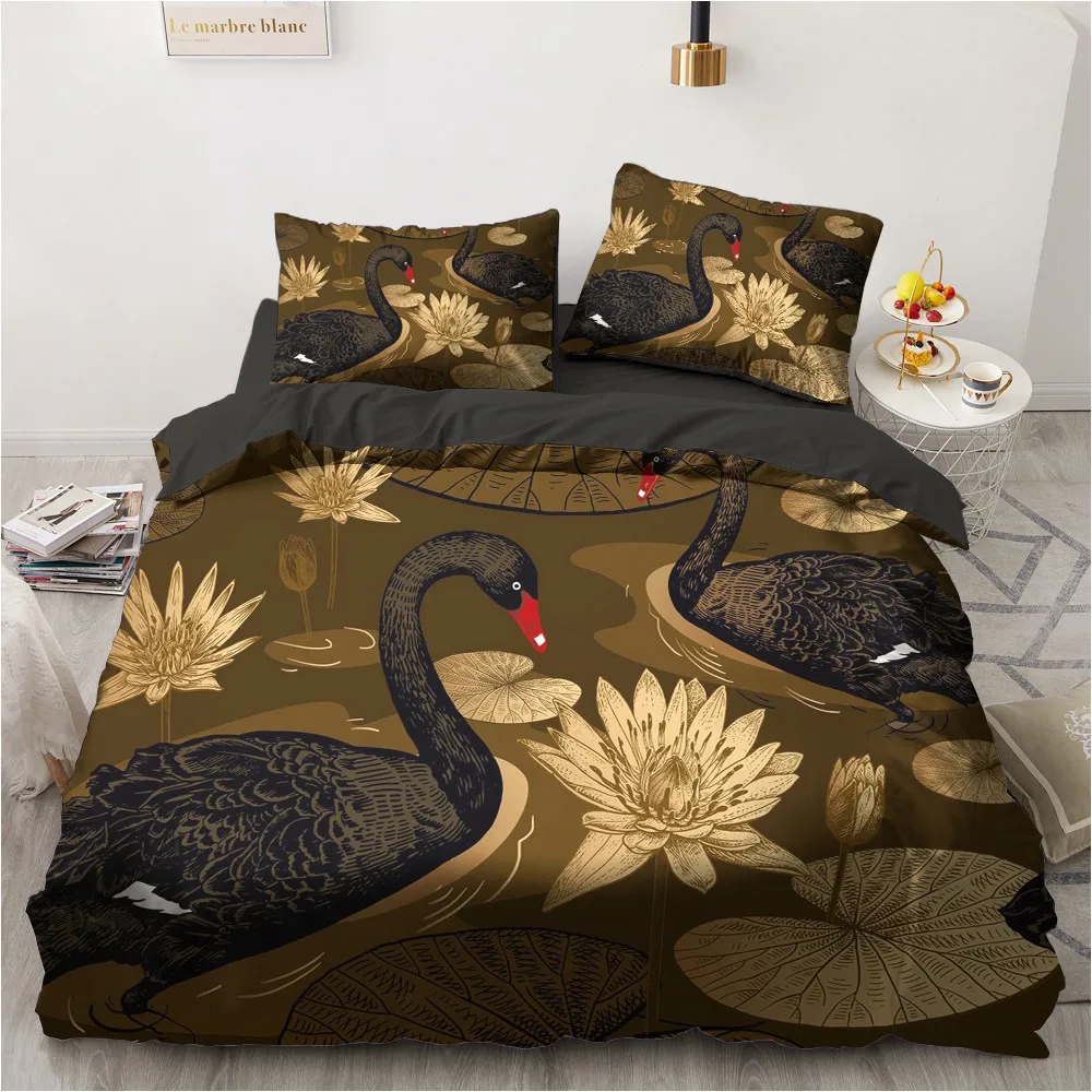 3D Bedding Sets Leopard Custom Duvet Quilt Cover Set Comforter Bed Linen Pillowcase King Queen Full Size 140*210 Home Texitle|Комплекты