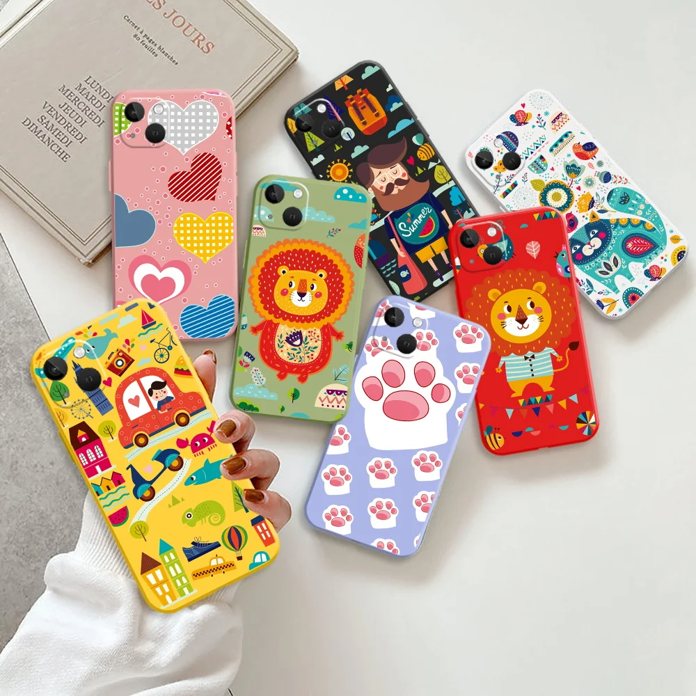 

Animal Lion Phone Case for iPhone 12 13 Mini Pro Max 11 Pro Max XR XS Max 8 7 6S 6 Plus SE 2020 Soft Silicone Couqe Funda Capa