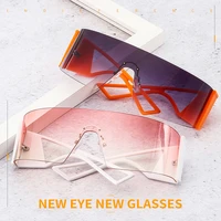 rimless y2k womens sunglasses 2021 luxury brand oversized uv400 shades goggle sun glasses eyewear protection glasses eyewear
