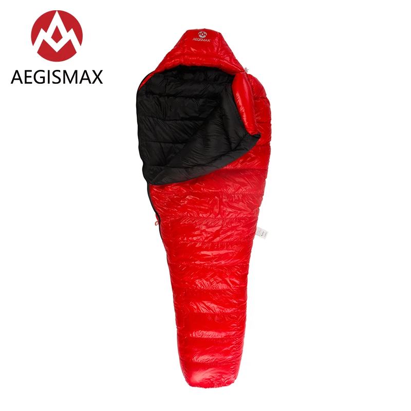 Уличный спальный мешок AEGISMAX для кемпинга C500/C700 зимний сохраняющий тепло на пуха