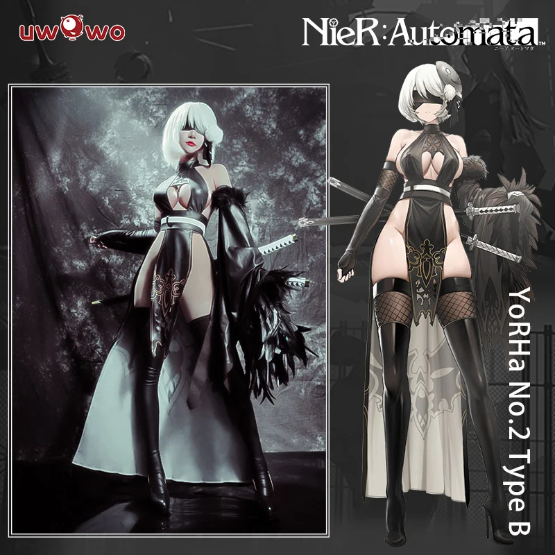 Предварительная продажа Nier: Automata 2B Cheongsam Fanart ver. Косплей сексуальный костюм