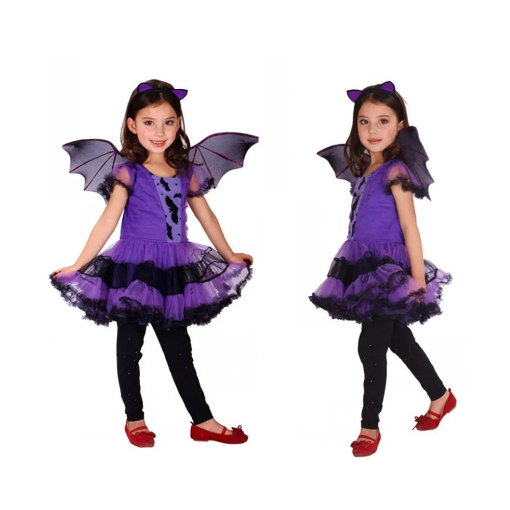 Платье принцессы вампира летучая мышь для девочек комплект косплея в стиле аниме