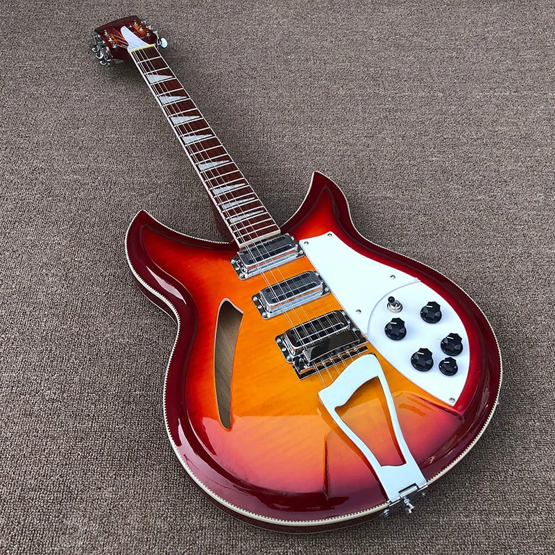 

2020 High quality 12 String Electric Guitar,Ricken 381 Cherry red burst Electric Guitar,free shipping