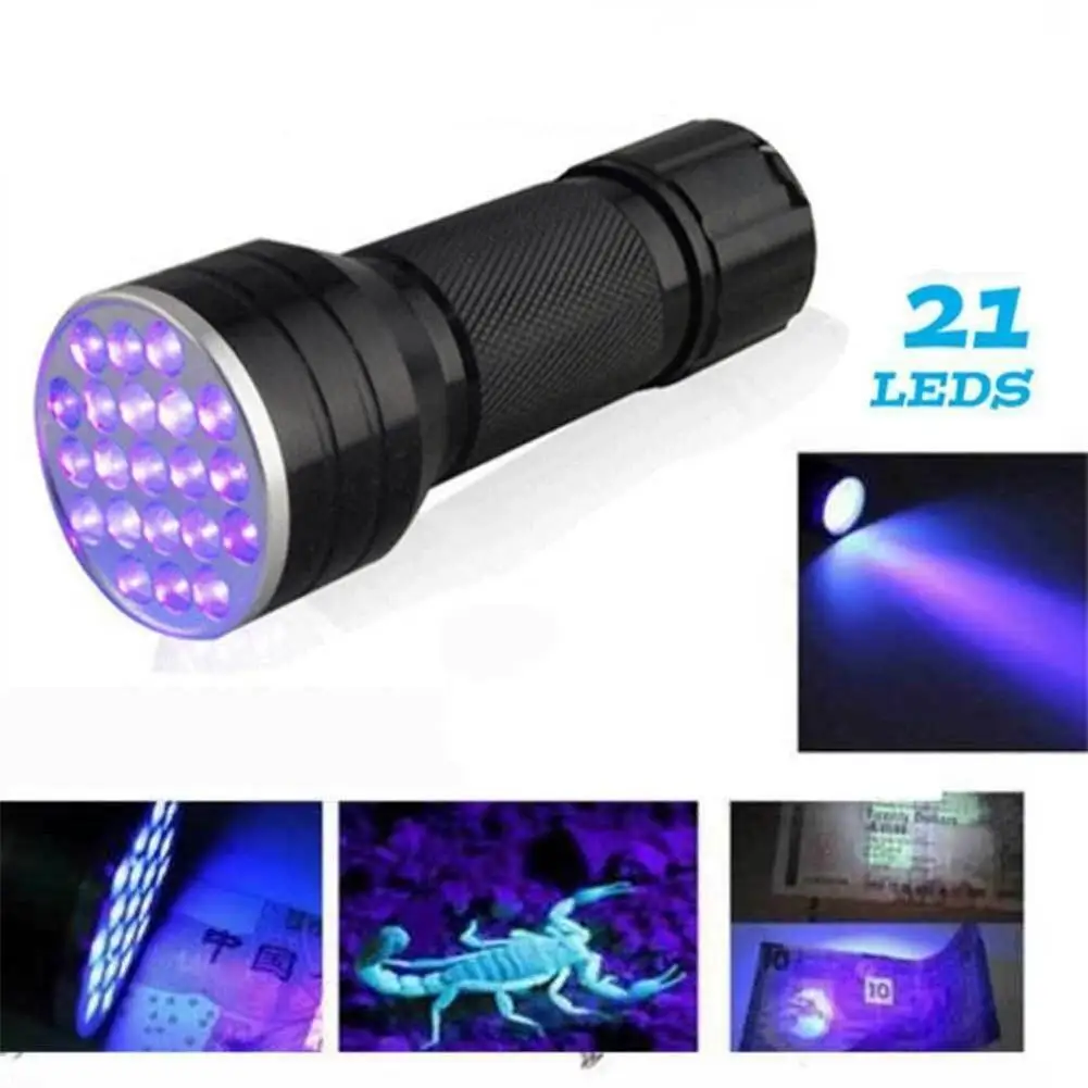 

UV Led Flashlight Ultra Violet Light Waterproof Mini UV Black Light Pet Urine Stains Detector Use AAA battery Led Torch Lamp