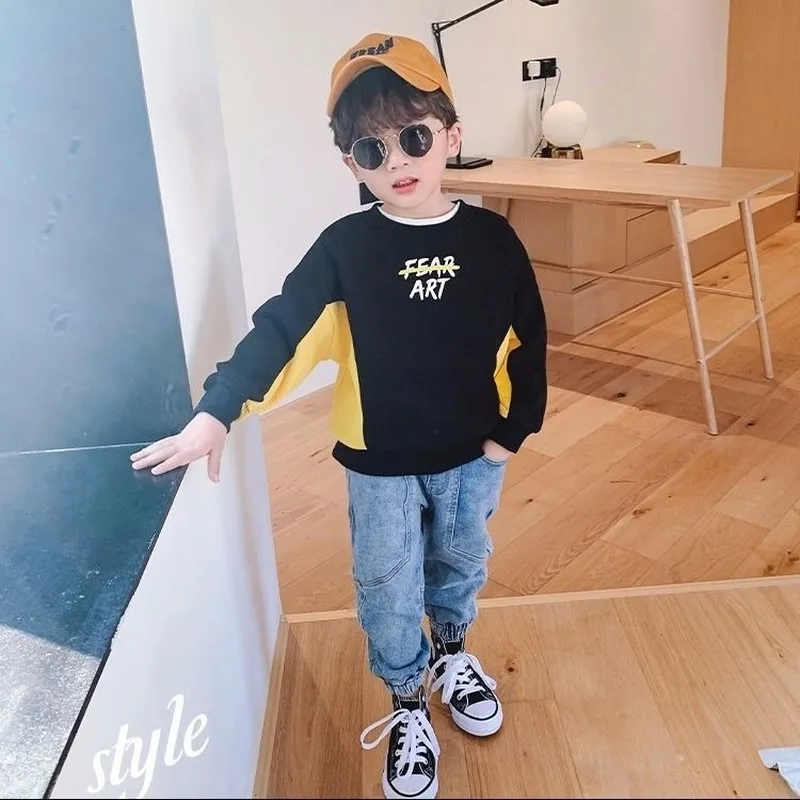 Весенне осенняя верхняя одежда для малышей Пальто мальчиков Детская модная