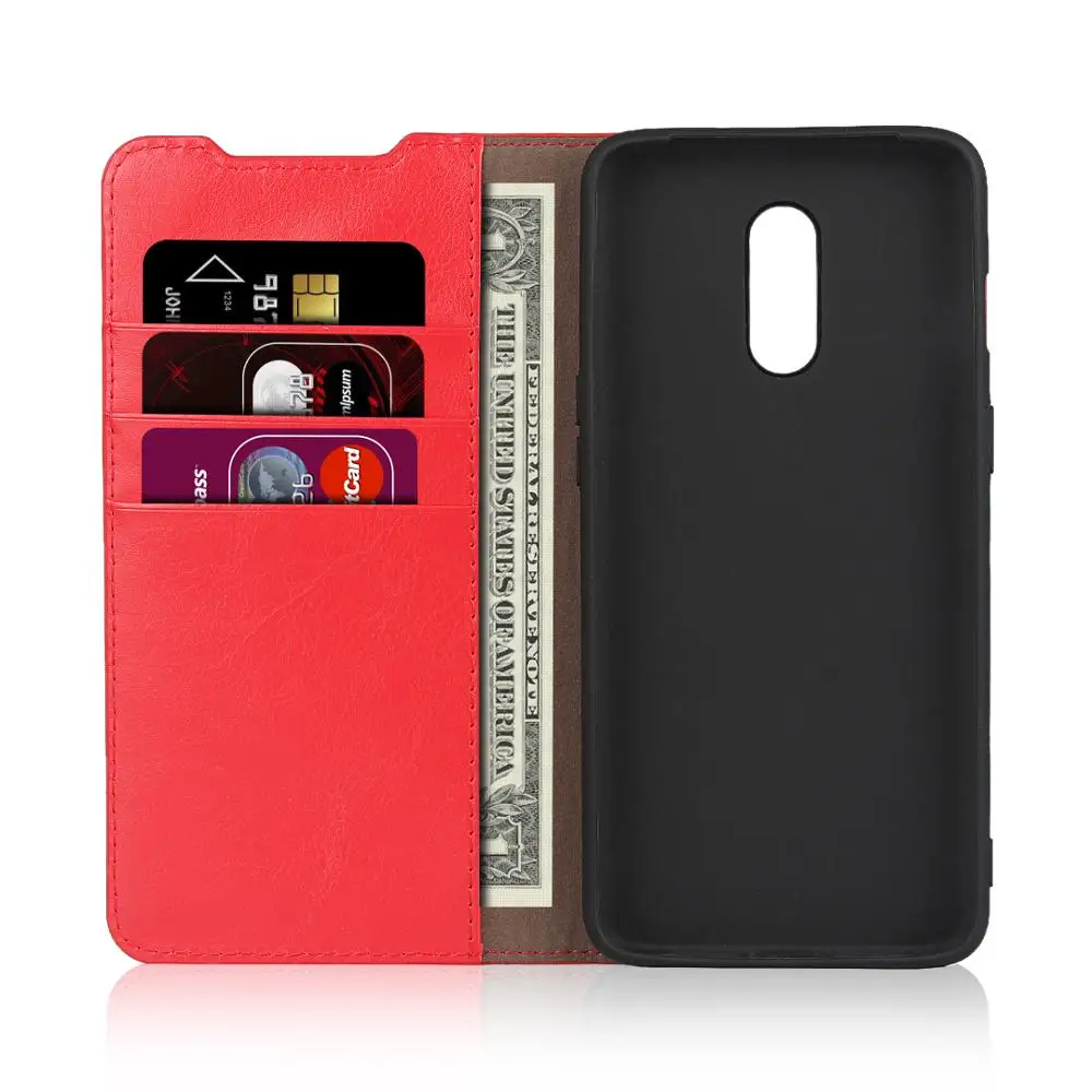 Чехол для OnePlus 7 7T Pro кожаный чехол с откидной крышкой и отделением карт