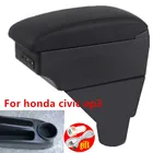 Подлокотник для honda civic ep3, центральный подлокотник для магазина, контейнер для аэрации с подстаканником, пепельницей, товары для украшения с интерфейсом USB