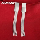 2022 Новые 925 серебряные длинные висячие серьги с кисточками для женщин Свадебные ювелирные изделия для помолвки