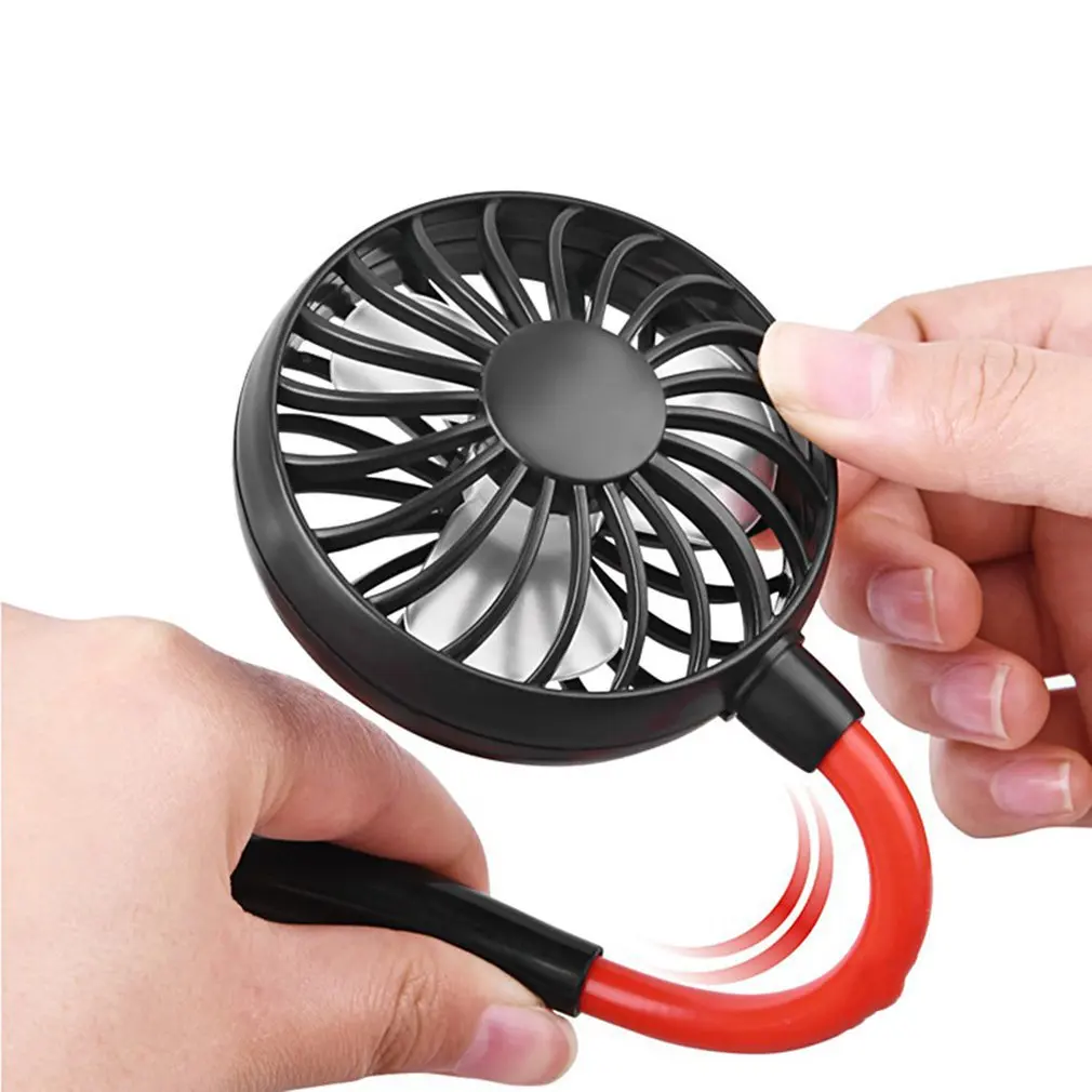 

Wearable Lazy Sports Halter Fan Mini Hanging Neck Fan USB Rechargeable Cover Halter Sports Fan Air Cooler Outdoor