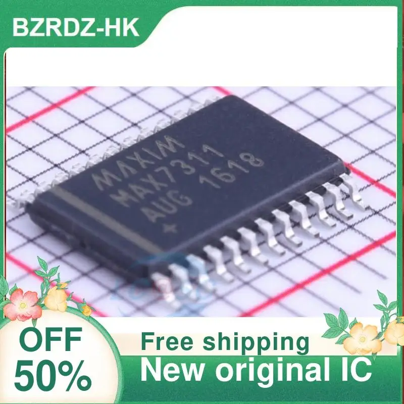 

2-10PCS/lot MAX7311AUG+T TSSOP-24 I/O New original IC