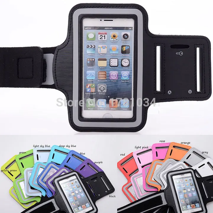 Регулируемая спортивная сумка для бега тренажерного зала чехол iPhone 5 5S 5C