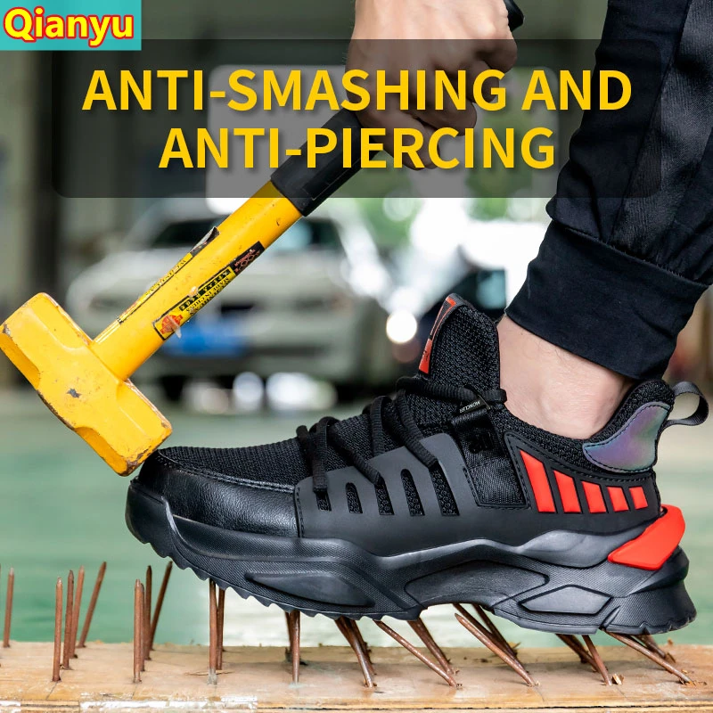 

2021 new safety boots men and women steel-toed shoes anti-piercing work shoes sports shoes breathable protective shoes