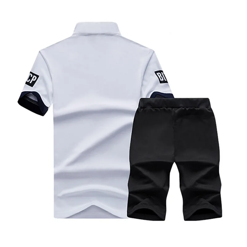Summer Men's Shorts Sports Suits Sportswear Mens Running Clothing Sets Short Pants Male Sweatshirt Boy Fashion Tracksuit | Спорт и