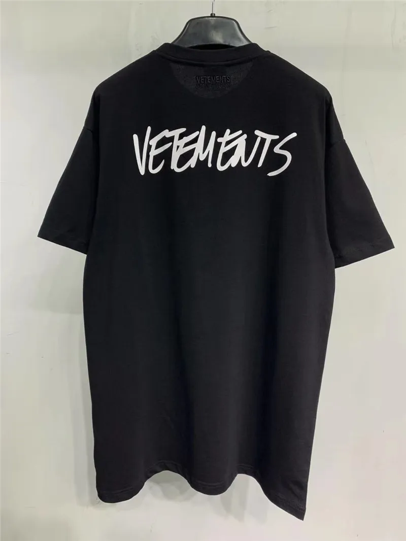 

2021ss Oversized Vetements T shirt men women 1:1 High Quality Letter Minimalist Printing Vetements Tees Vetements T-shirts