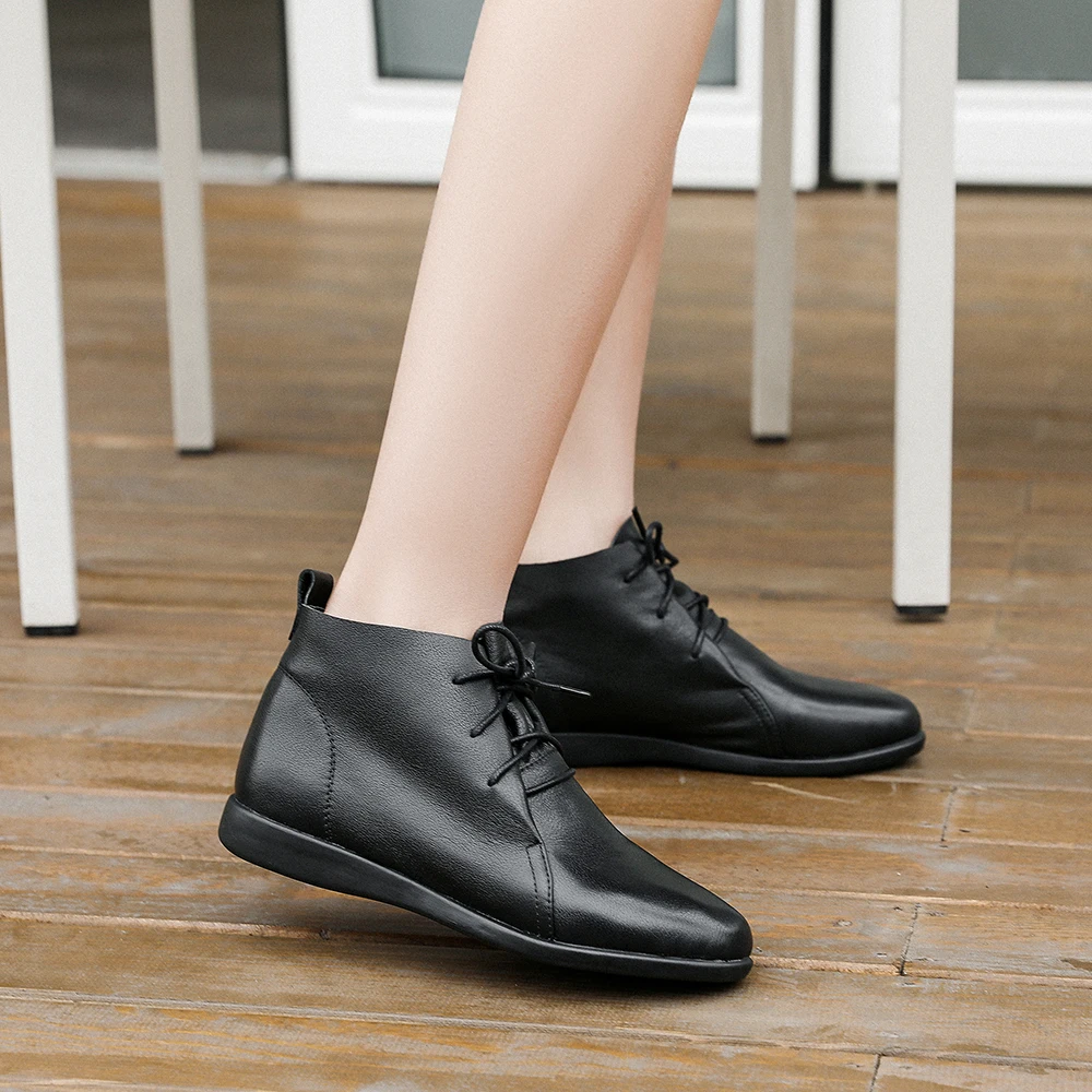 Новинка Туфли-оксфорды на плоской подошве в британском стиле Женские весенние