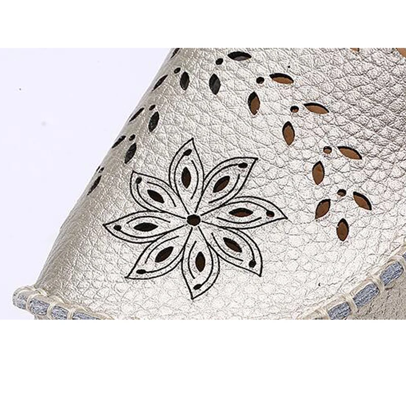 Туфли женские с вырезами удобные мокасины лоферы без застежки Повседневная