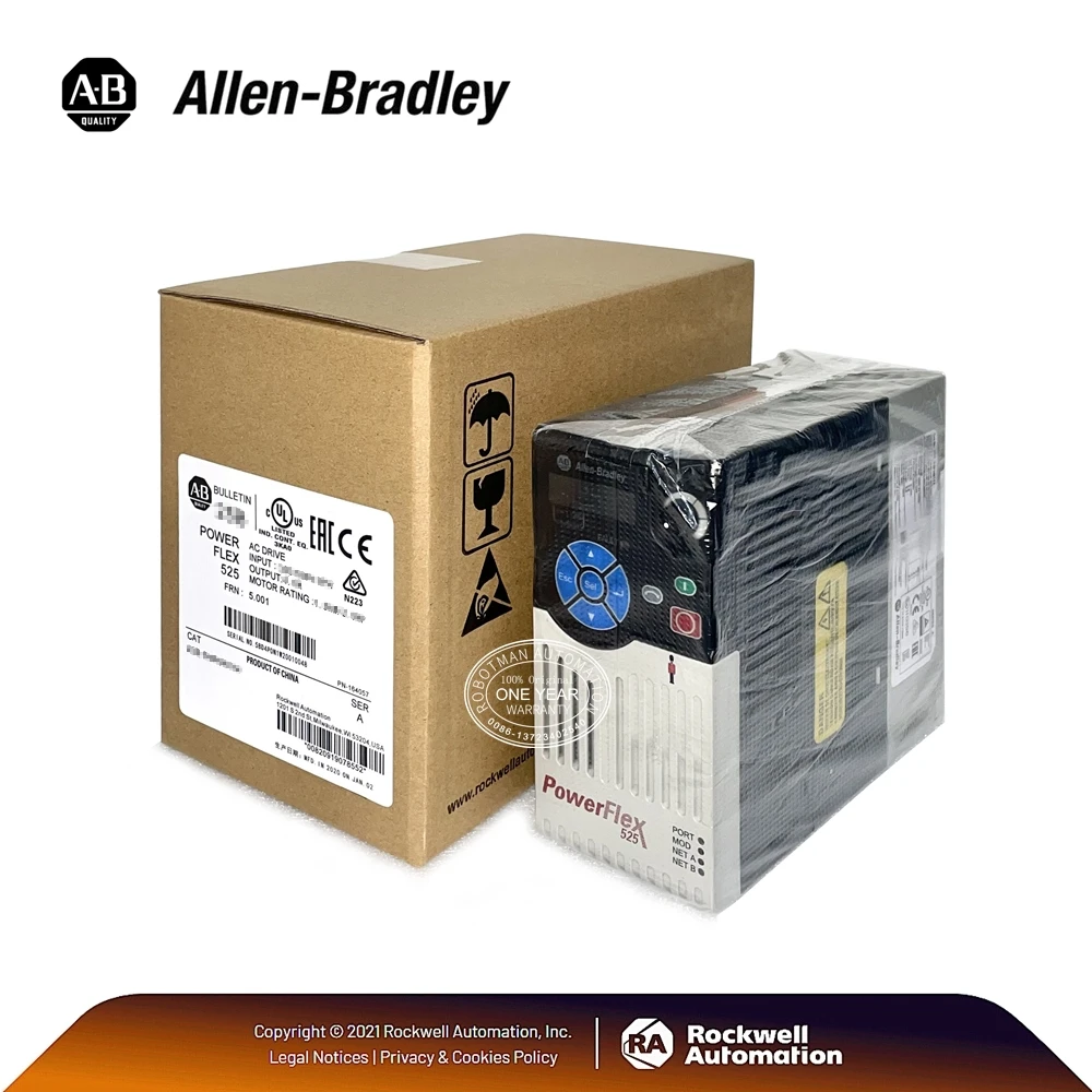 

New Original Allen-Bradley 25B-D6P0N104 PowerFlex 525 2.2kW 480VAC 3PH 6Amps 25BD6P0N104 With Free Shipping