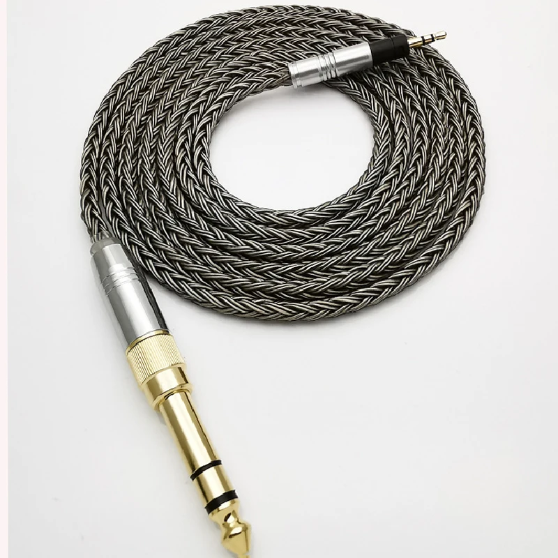 

Новый Hi-Fi кабель для наушников 3,5/6,35 мм до 2,5 мм для момента 3/2/1 высококлассные соединительные кабели для наушников с посеребренным медным по...
