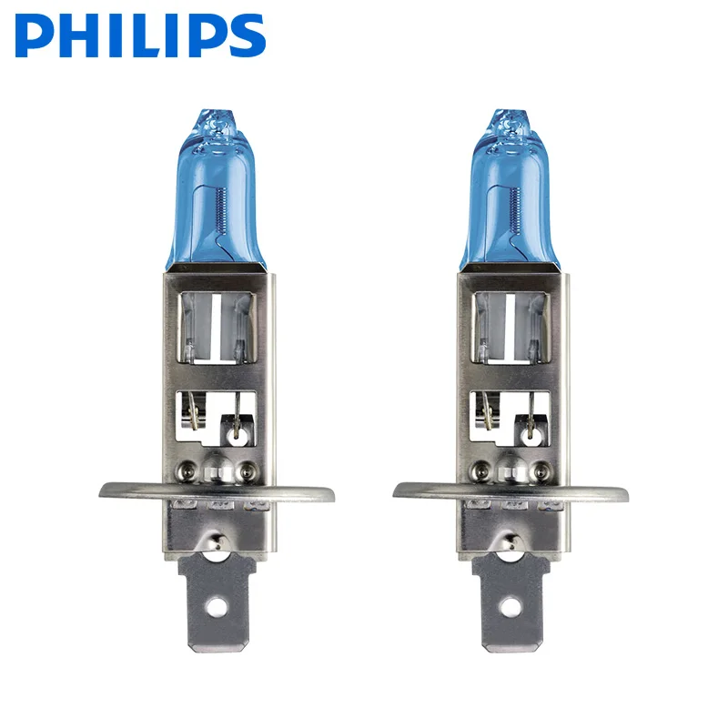 2 шт. автомобильные галогенные лампы Philips H1 12 В 55 Вт P14 4300K прозрачное видение яркий