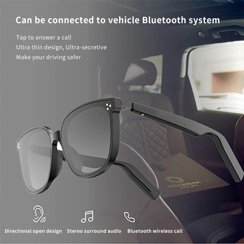 저렴한 스마트 블루투스 안경 지능형 5.0 안경 TWS 무선 음악 이어폰 안티 블루 편광 렌즈 선글라스, 스마트 블루투스 안경