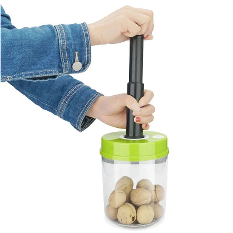 

High Quality Plastic Vacuum Sealer Canister Large Capacity 2200ml Sealed cans plastic food round household For Marinating