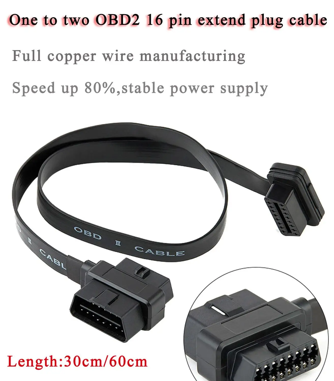 Автомобильный удлинитель obd2 один точечный два интерфейса интерфейс hud оконный
