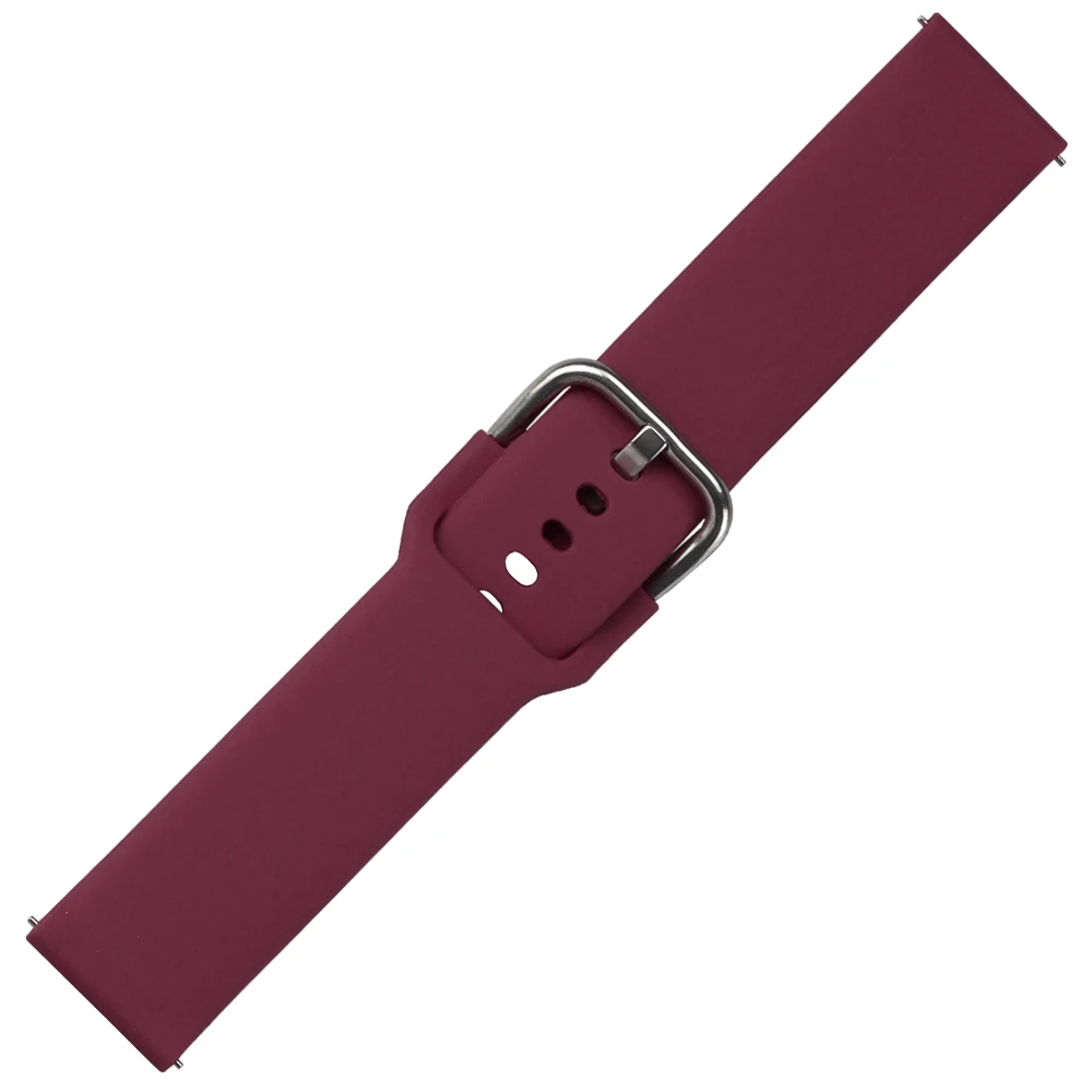 

22/20mm Strap For Haylou Solar LS05 Silicone Strap For Samsung Galaxy Watch Active 3 Gear S2 Watchband Bracelet for Amazfit bip
