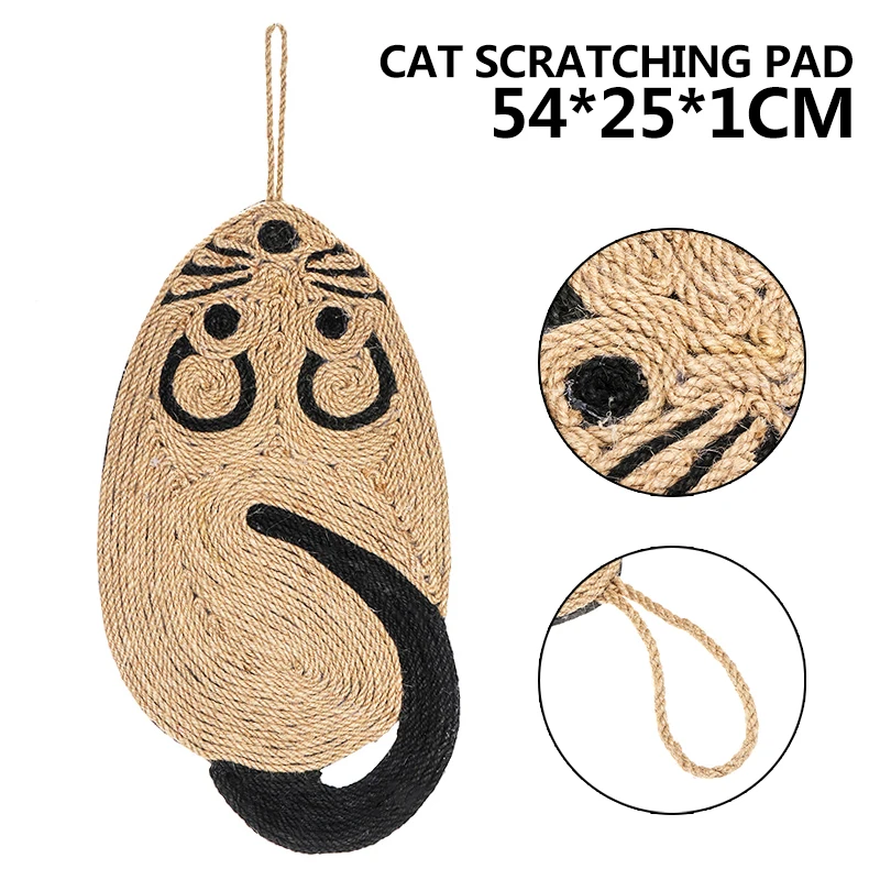 

1Pc Mouse Shape Cat Toy Cat Scratch Toy Post Pole Scratching Pad Mat Pet Kitten Board Sisal Scratcher Furniture Protector