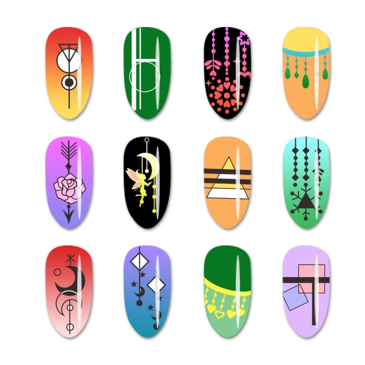 Красивая фотография BigBang с геометрическим рисунком дельты Луны сердца 6 см шаблон