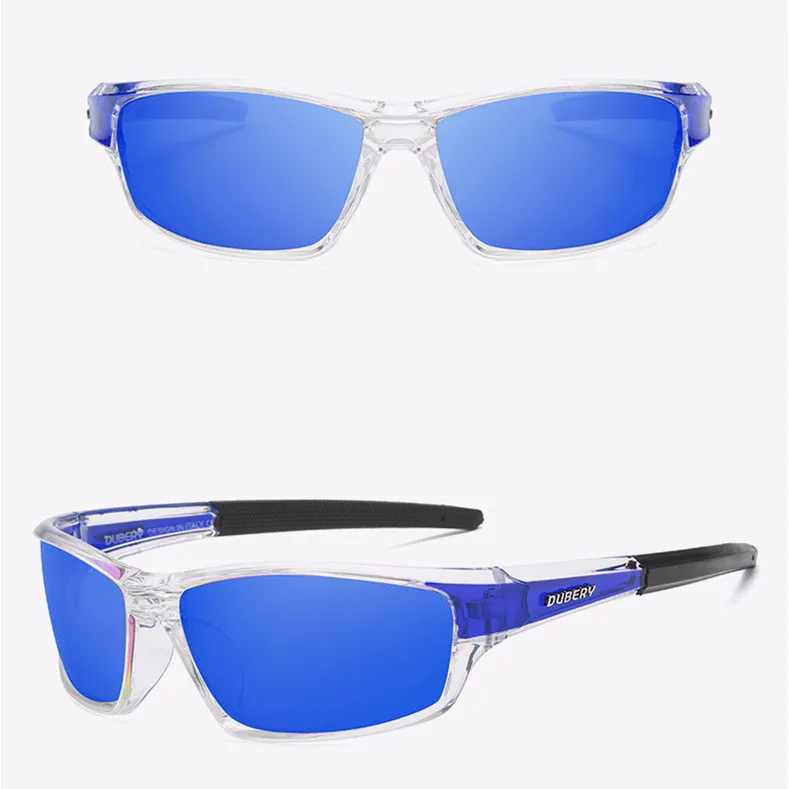 B DUBERY Polarized Sunglasses Men's Driving Shades Male Sun Glasses For Men Retro Cheap Luxury Brand Designer Oculos - Color Name: B