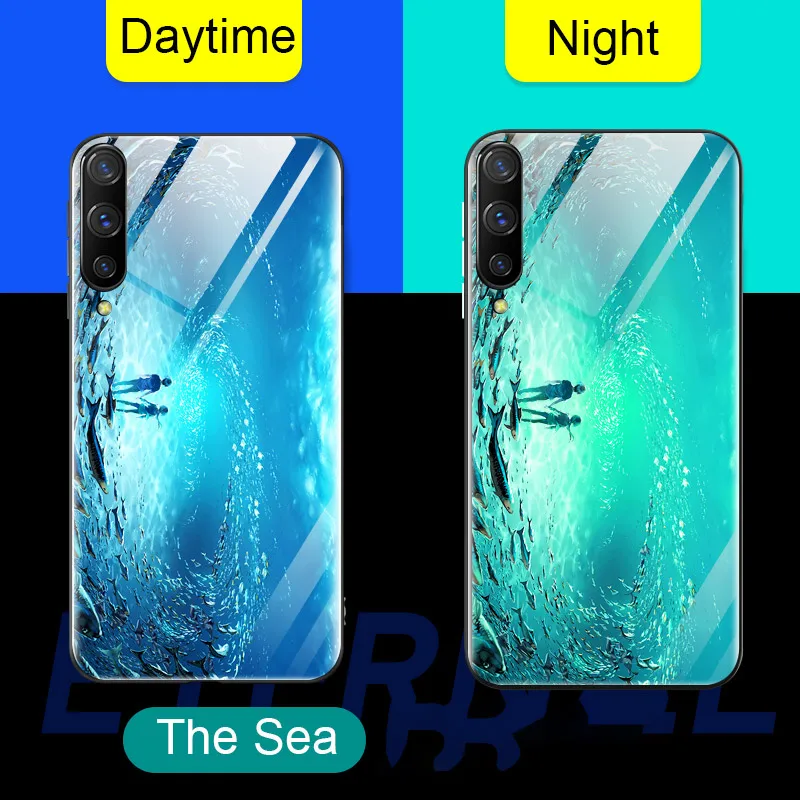 Lu mi nous стеклянный чехол для телефона для Xiaomi mi 8 9 SE 9T CC9 A1 A2 A3 Lite Red mi 7 7A K20 Pro 9H закаленное покрытие роскошный Meteor Coque
