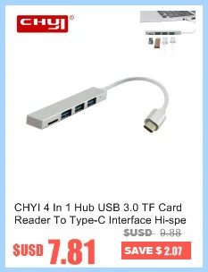 CHYI мульти порт в одном Micro Usb 3,0 концентратор комбо Мини Размер Usb2.0 Hab сплиттер адаптер портативный компьютер ПК Аксессуары для ноутбука