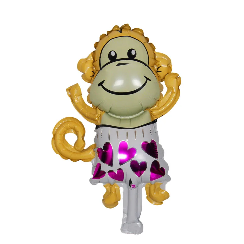 1 шт. миниатюрный мультяшный Мишка Тедди обезьяна фольгированный шар День