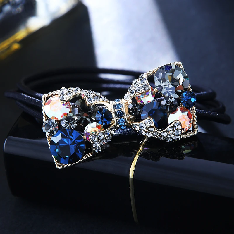 Чжан Тай Австрия Стразы волос Канаты с бантом и повязка для &quotконский хвост&quot