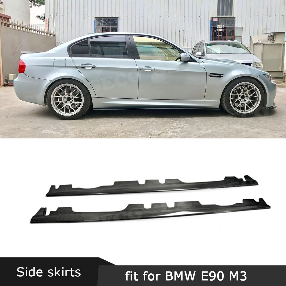 Боковые юбки из углеродного волокна фартук разветвители для BMW 3 серии E90 E92 E93 M3 2008