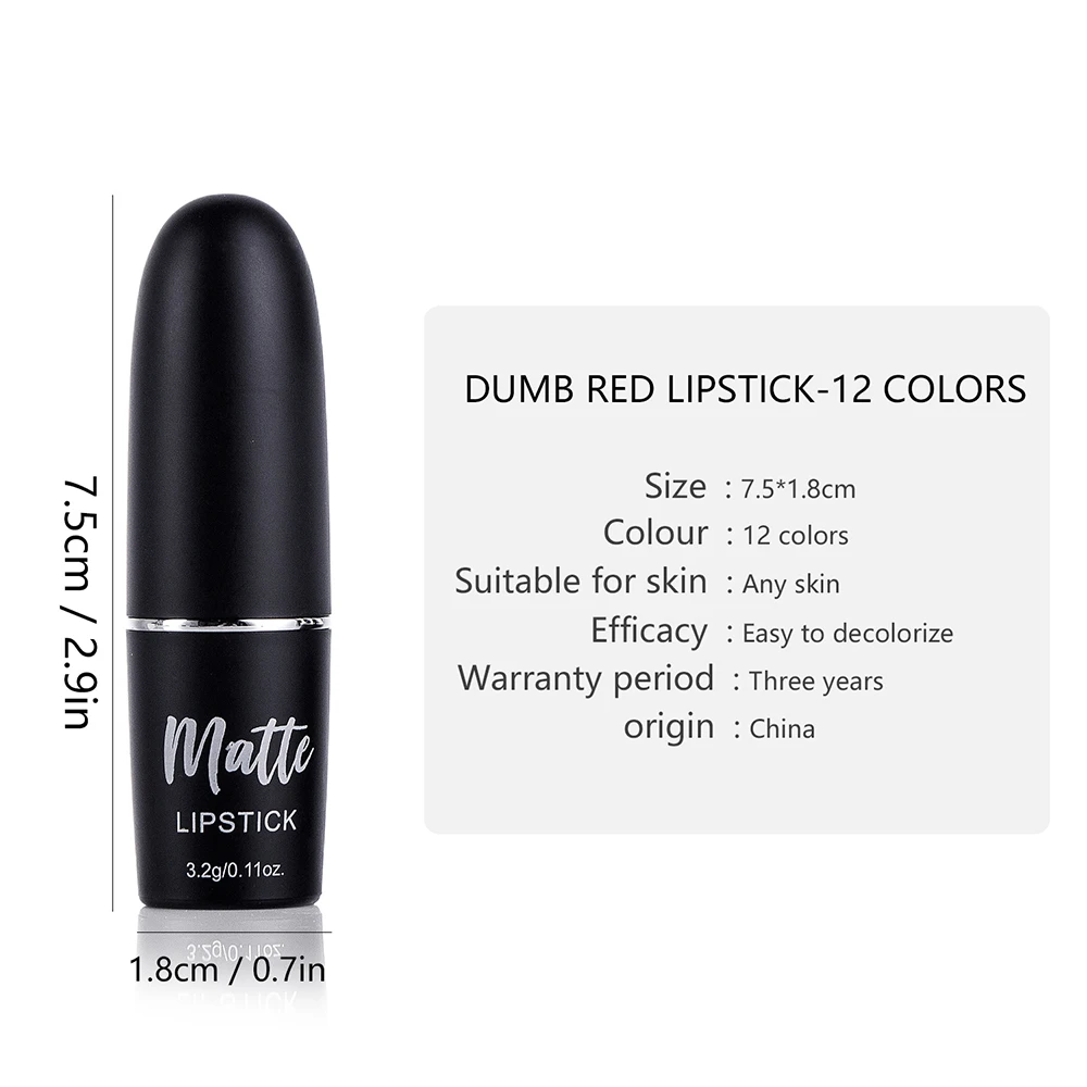PERALICE Dumb Красная губная помада 12 цветов увлажняющая для женщин легко носить