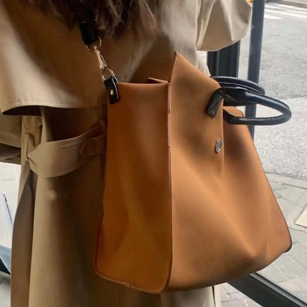 

New Fashion Women's Crossbody Bag for 2021 Solid Frosted Suede Big Capacity Female's Single Shoulder Bag Stylish Casual Tote Bag