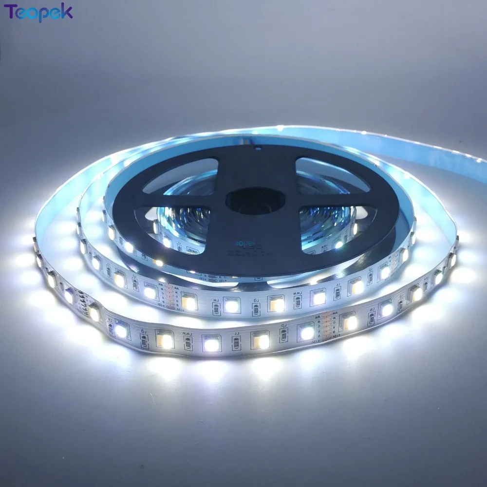 RGB CCT светодиодный светильник 5050 RGB+ двойная белая светодиодная лента e праздничное украшение светодиодный светильник s 12 v/24 V 12MM PCB 5m