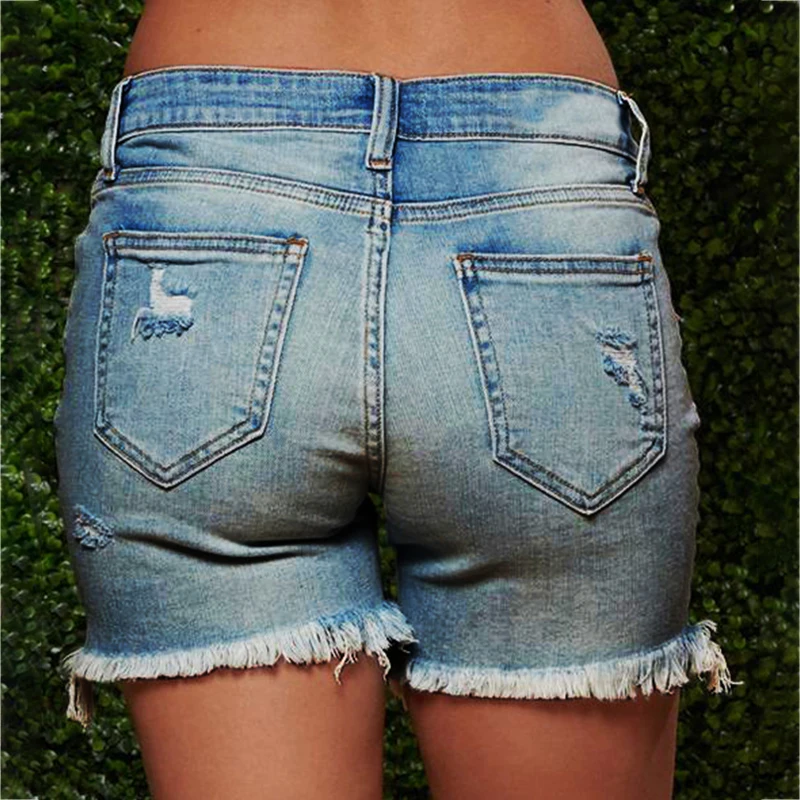 

Plus Size 5XL 2021 Fashion Women Summer Denim Shorts Jeans Women High Waisted Short New Push Up Skinny Slim Pocket Denim Shorts