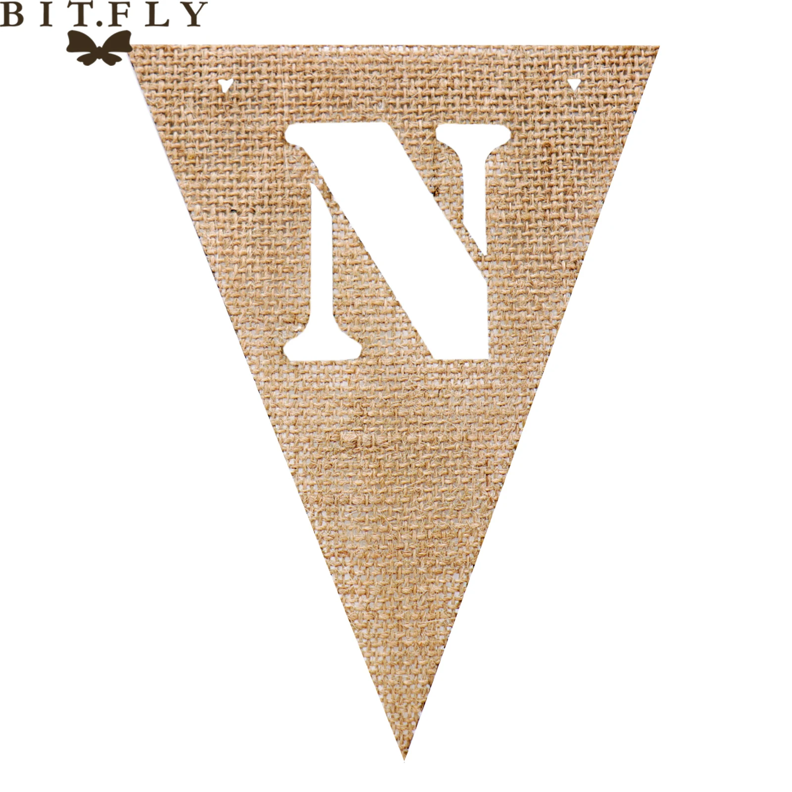 Винтажный джутовый холщовый Алфавит A-Z флажки фотография для творчества день