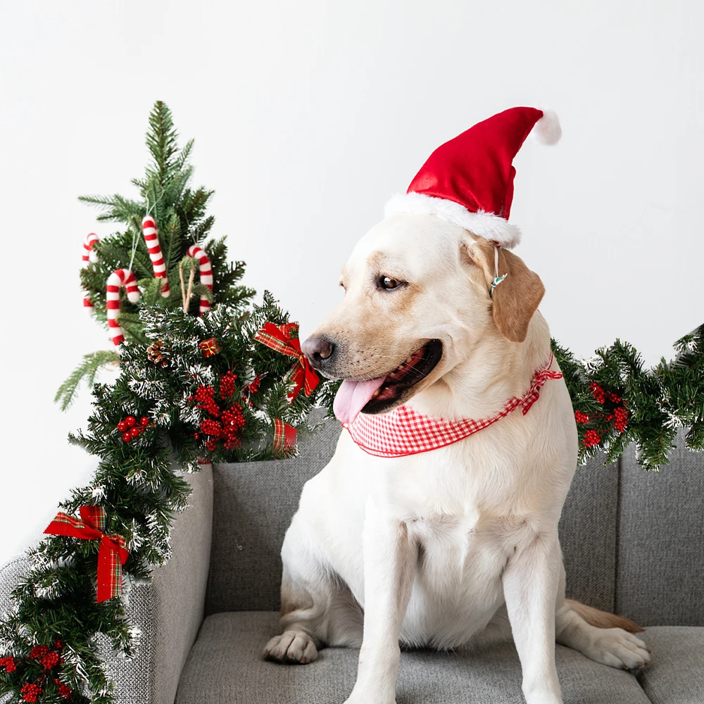 1 8/2 7 м Рождественские цветы Гирлянда Венок Рождество Новый год Рождественская