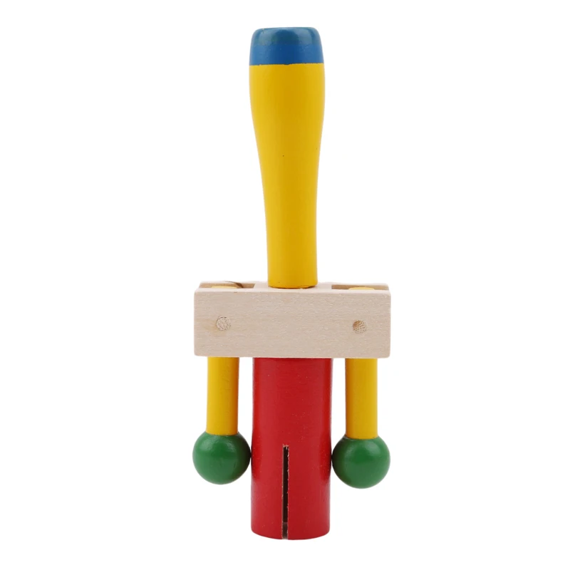 

Забавные аксессуары для детей, красочные деревянные раннего обучения, развивающий музыкальный инструмент, милые детские ручные колокольчи...